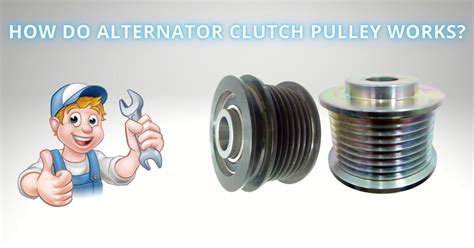 Decoupling function of alternator clutch pulley