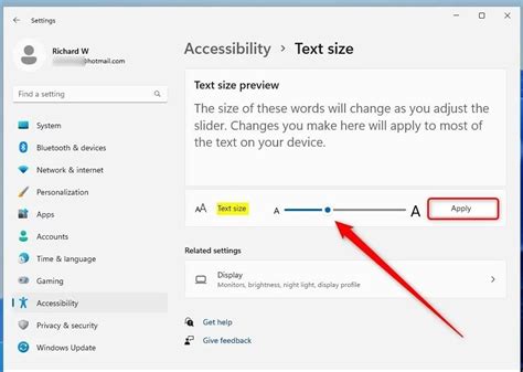 Decrease screen resolution to increase font size