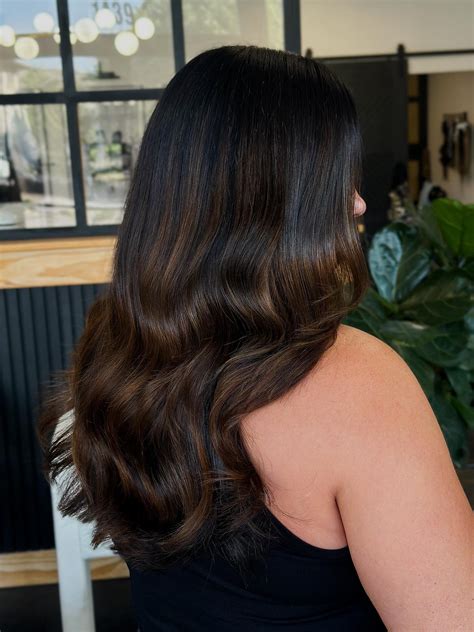 Deep brunette hair color trends