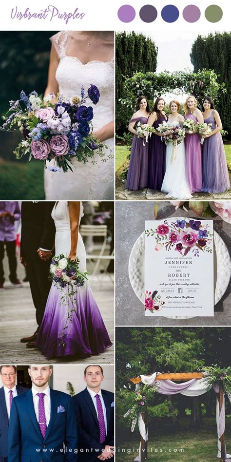 Romance with a Hint of Royalty: Immerse Yourself in the Enchanting Deep Purple Wedding Colors''