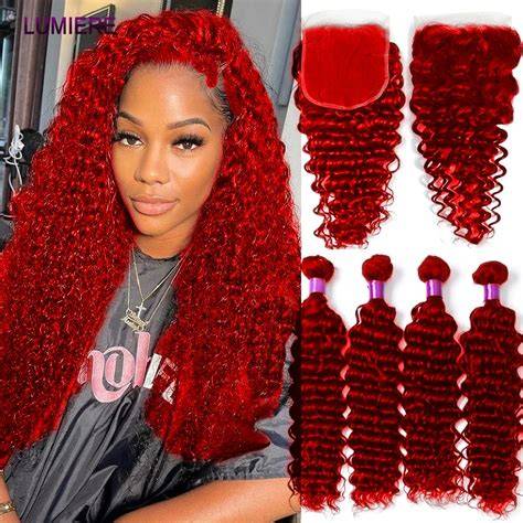 Deep Red Hair Extensions