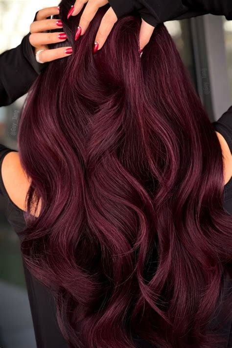 Deep Red Mahogany Hair Color