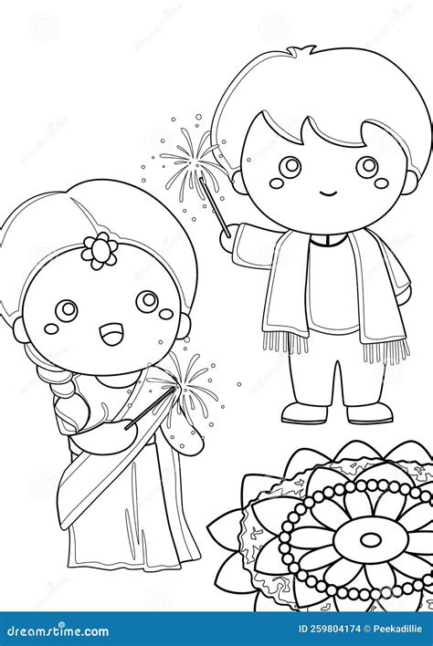 Deepavali Coloring Pages