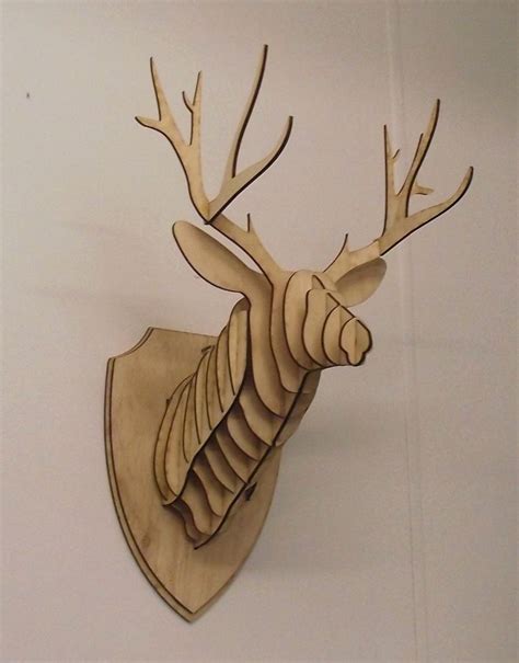 Deer Cardboard Head Template