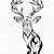 Deer Tribal Tattoo