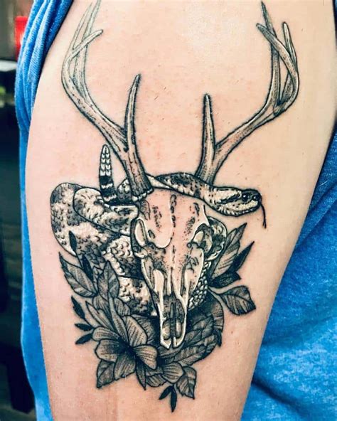 Deer Skull Tattoos Ideas, Designs & Meaning Tattoo Me Now