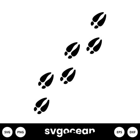 Unleash Your Creativity with Majestic Deer Tracks Svg Designs - Perfect for Crafting Enthusiasts!