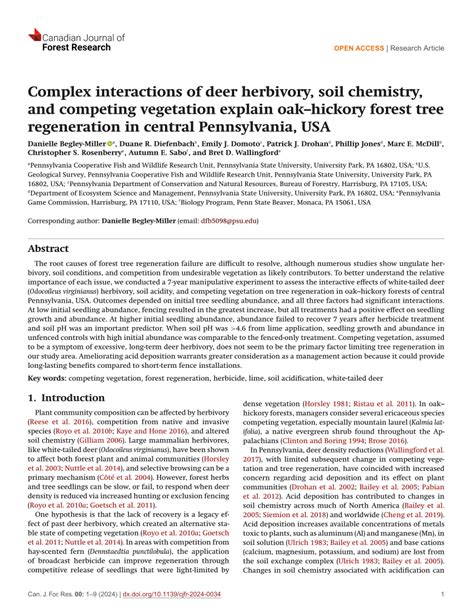 Deer and Vegetation A Complex Interplay