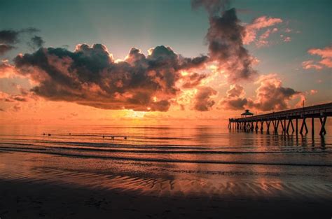 Deerfield Beach al atardecer