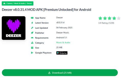 Deezer Apk Full Premium Cracked