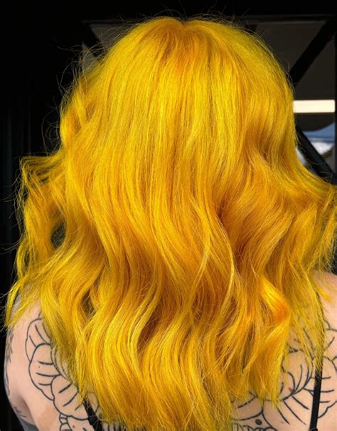 Golden Yellow Hair Color