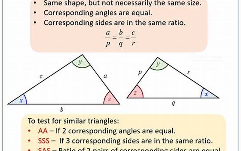 Definition Of Similar Triangles