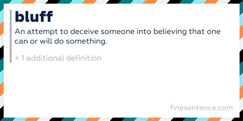 Mastering The Art Of Deception: The Ultimate Definition Of A Bluff