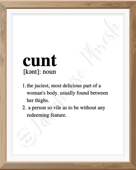 Unveiling the True Meaning of a Cunt - A Comprehensive Definition