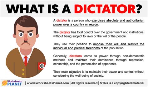 The Sovereign Tyrant: Unraveling the Definition of a Dictator