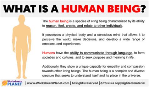 Unveiling the Mystique of Humanity: Defining the Essence of a Human Being