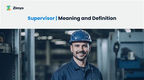 The Ultimate Guide to Understanding What a Supervisor Really Is: The Definitive Definition