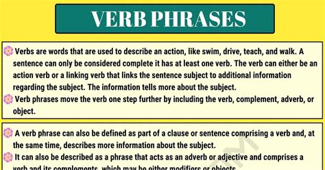 Unlocking the Magical Realm of Language: Discovering the Definition and Power of a Verb Phrase