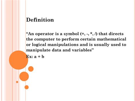 Unveiling the Connoisseur of Operations: A Comprehensive Definition of an Operator