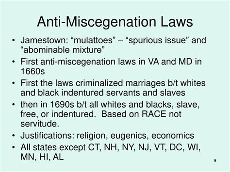 Understanding Anti Miscegenation Laws: Definition and Historical Context