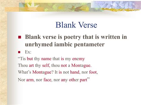 Discovering the Meaning Behind Blank Verse: Definition and Examples