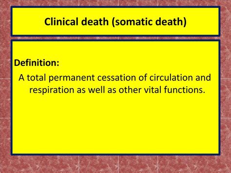 Understanding Clinical Death: Definition and Implications
