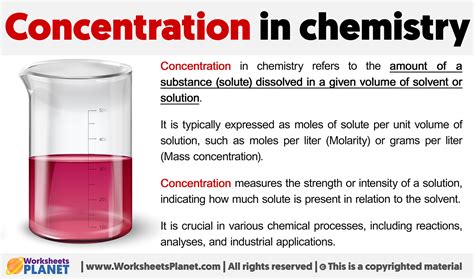 Unlocking the Secrets of Concentrated Solutions: A Comprehensive Definition of Concentrated in Chemistry
