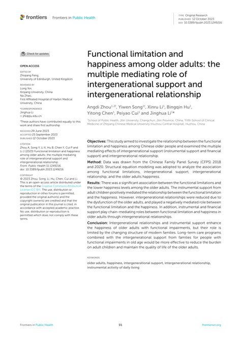 Unraveling the Mystique of Functional Limitation: Defining its Meaning and Impact on Daily Living