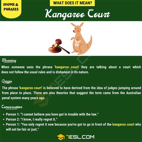 Unmasking The Intriguing Kangaroo Court: A Comprehensive Definition