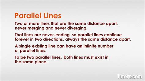 Mastering the Art of Geometry: The Ultimate Definition of Parallel Lines Unraveled.