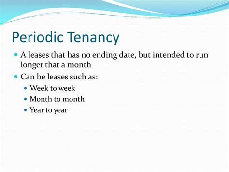 Unlocking the Mystery of Periodic Tenancy: A Comprehensive Guide to Understanding this Lofty Concept