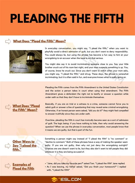 Keep Your Rights Protected: Understanding the Meaning of Plead the Fifth in Legal Proceedings