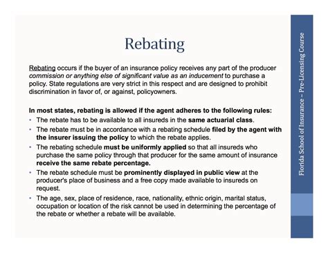 Discover the Art of Rebating in Insurance: A Comprehensive Definition