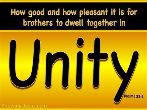 The Bible's Perspective on Unity: A Clear Definition.