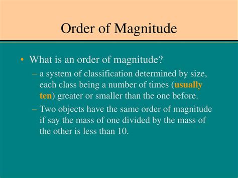 The Art of Precision: Understanding the Definition and Order of Magnitude in Mathematics
