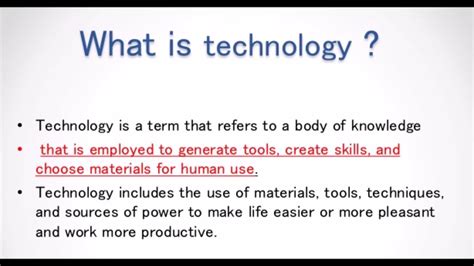 Definition of Technology