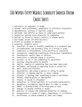 Unlocking the Language of Learning: A Colorful Guide to Definitions for Middle Schoolers