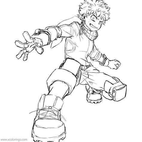 Deku Coloring Pages