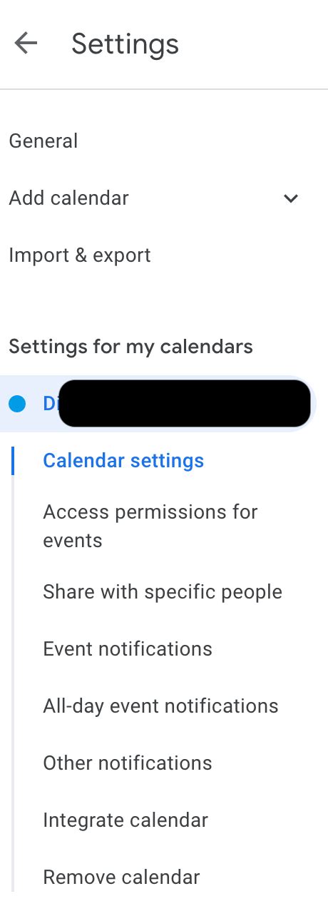 Delegate Google Calendar