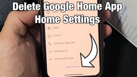 Delete/Reset settings