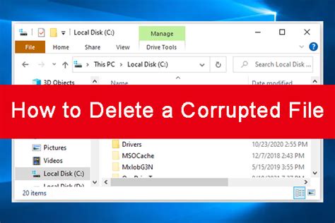 Delete Corrupted Files