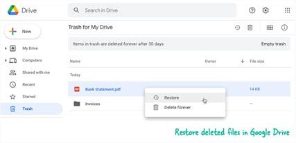 Delete Files From the Google Drive Trash