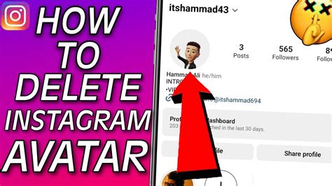 Delete Instagram avatar