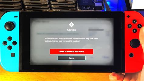 Delete Nintendo Switch Screenshots