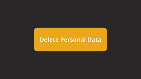 Delete Personal Information From Today