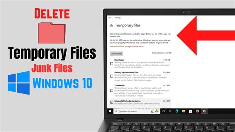 Delete Temporary Files in Window 10
