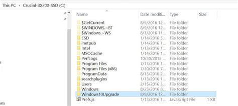 Delete Windows10Upgrade folder from Windows 10 Safely