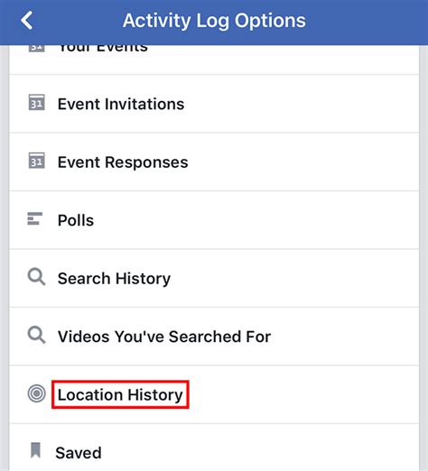 Delete Your Facebook Location History