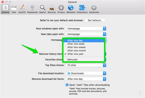 Delete all browsing data from Safari