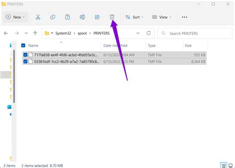 Delete the Print Spooler Cache